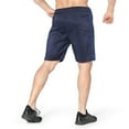 thumbnail image 4 of BROKIG Mens Sidemesh Workout Running Shorts with Zip Pockets Gym Athletic Shorts (XX-Large, Navy), 4 of 9