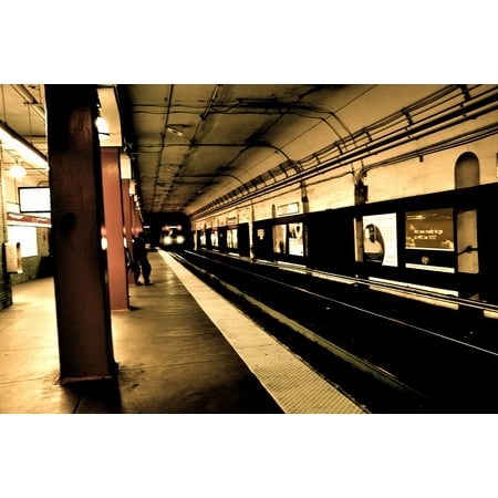 LAMINATED POSTER Underground Station Nyc Metro Subway Poster Print 24 x (Best Nyc Metro App)