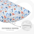 thumbnail image 3 of Fotbe Ocean animals Pattern Pillow Cases - Envelope Closure - Luxury, Extra Soft, Cooling Pillow Covers - Wrinkle, Fade, Stain Resistant-14"x20", 3 of 6