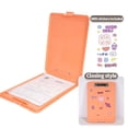 thumbnail image 1 of HLONK Clipboard Waterproof and Dustproof Clipboard with Storage Board Clip and Storage Clip Board Cream Orange, 1 of 3