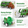 thumbnail image 3 of TYMZDYN Dinosaur Truck Toys for Toddlers Boys Age 1-3 2-4, 5 in 1 Dinosaur Car for Toddlers Boys Girls Toy for 1 2 3 4 5 Year Old Boys, Dino Car Toys with Light & Sound Gift for Christmas Birthday, 3 of 8