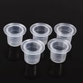 thumbnail image 4 of Vasos de tinta para máquina de tatuajes, 100 unidades profesionales, vasos de tinta para pigmentos de tatuajes pequeños, vasos de pigmentos para tatuajes, construcción robusta, 4 of 10