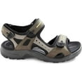 thumbnail image 2 of Men's ECCO Yucatan Sandal 69564 Tarmac/Moon Rock Oil Nubuck/Textile 49 M, 2 of 6