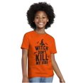 thumbnail image 3 of Halloween Witch Don't Kill My Vibe Crewneck T Shirts Boy Girl Teen Brisco Brands L, 3 of 5