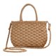 thumbnail image 2 of Bolso de paja tejido a mano para mujer, bolsos de hombro para la playa, bolso cruzado de verano para viajes, accesorios para fotos para niñas, correa Marrón claro Yinane Bolso tejido a mano, 2 of 6