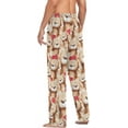 thumbnail image 6 of FREEAMG Racoons Family Pattern Men's Pajama Pants Sleepwear Lounge Pajama Bottoms, 6 of 7
