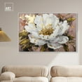 thumbnail image 3 of Glam Flower Dawn Canvas Glam Livingroom Wall Art by Art Remedy, White Frame, 54" x 36", 3 of 7