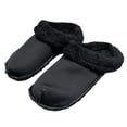 thumbnail image 1 of Avtagbara bomullsöverdrag, avtagbara och tvättbara tofflor, bomullsöverdrag, hålklädsel, sammet, nya vinterplysch svart black, 1 of 5