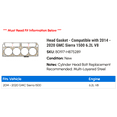thumbnail image 2 of Head Gasket - Compatible with 2014 - 2020 GMC Sierra 1500 6.2L V8 2015 2016 2017 2018 2019, 2 of 2