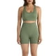 thumbnail image 1 of Pantalones de Yoga de Mujer de Color Sólido sin Costuras de Dos Piezas Yoga Set 87% Nylon 13% Spandex, Cómodos Pantalones Cortos Deportivos para el Gimnasio, 1 of 9