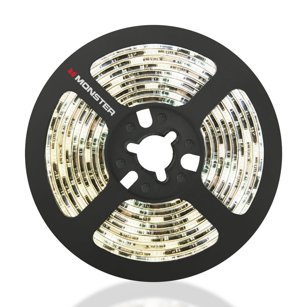 Monster MultiWhite USB LED Light Strip with Remote 6.5ft/2m