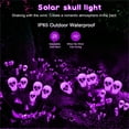 thumbnail image 3 of 2 Pack Led Solar Skull Lights Outdoor Garden Halloween Decor Scary Pathway Light, 3 of 6