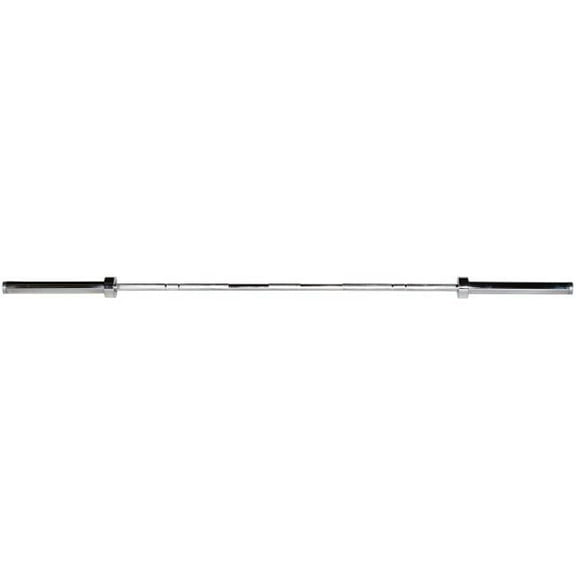 York Barbell 32002 2200 mm Satin Chrome Mens Olympic Training Bar - 20 kg