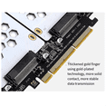 thumbnail image 3 of PH46-2 Dual-Disk SFF8639 U.2 NVME and SATA 2.5-Inch Hard Drive to PCIE4.0 Split Card, 3 of 7