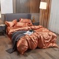 thumbnail image 4 of Juego de cama de satén - Oro oxidado, 4 of 6