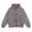 /v44Grey130, variant on CAIVO Men Water Washed Vintage Hooded Zip Up Oversized And Relaxed Sweatshirt Jacket Christmas Winter Long Sleeve Comfort Tops