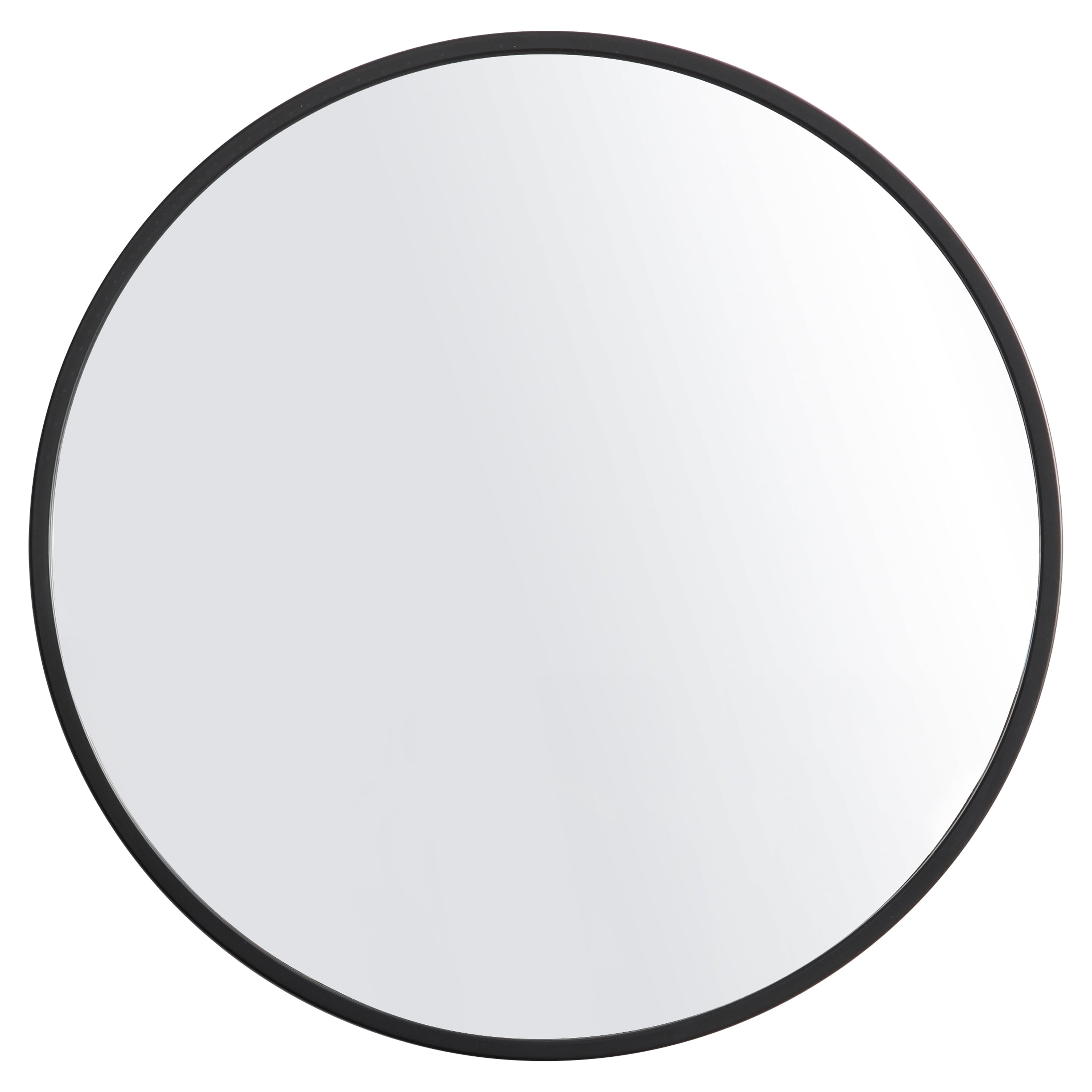 Mainstays x Black Round Small Decorative Wall Mirror for Bathroom or Living Room