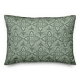 thumbnail image 2 of Creative Products Green Medallion Pattern 14x20 Indoor / Outdoor Pillow, 2 of 3