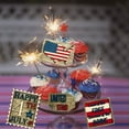 thumbnail image 3 of OYIGU Independence Day Tiered Tray Decor, 4th of July Patriotic Tiered Tray Decor, Wooden Decorative Trays, Wooden Signs Farmhouse Rustic Ornaments for Home Kitchen Living Room, 3 of 5