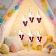 thumbnail image 4 of Surpdew Easter Decor Easter Wooden Bunny Ear Letter Ornament Multicolor V, 4 of 6