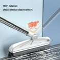 thumbnail image 4 of Vikakiooze Floor Scrub Brush With Long Handle , 2 In 1 Scrape And Brush,Tub And Tile Brush For Cleaning Bathroom, Patio, Kitchen, Wall 180° Rotating, 4 of 6