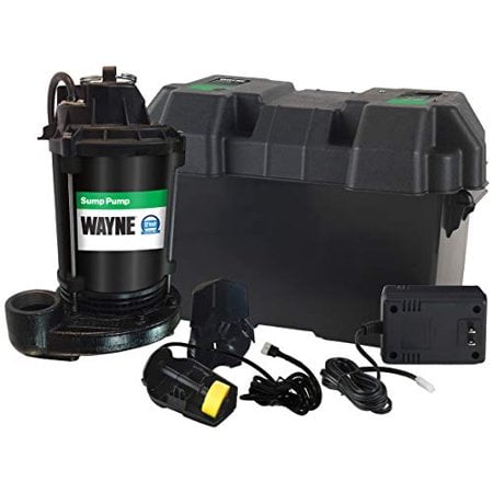 Wayne ESP25 Upgraded 12-Volt Battery Backup System, Black