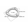 thumbnail image 1 of Vibrant Performance 1481S 3 Bolt Stainless Steel Flange, 1 of 4