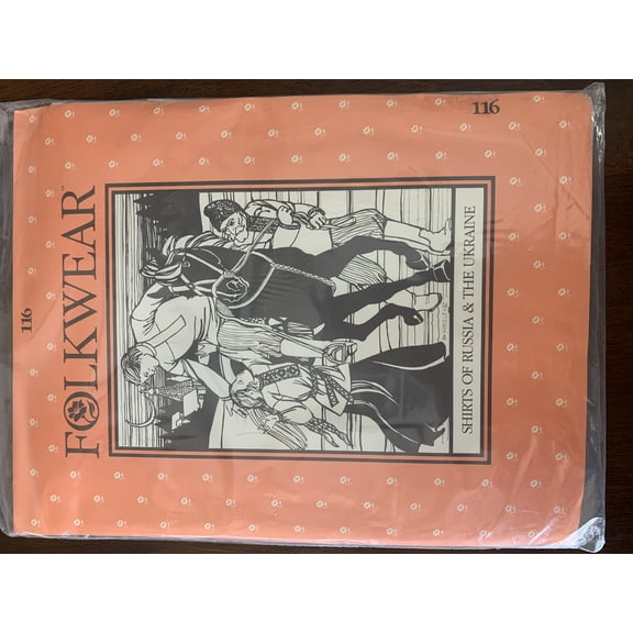 Vintage 1982 Folkwear 116 Shirts of Russia & the Ukraine Sewing Ethnic Pattern Men & Women