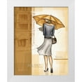 thumbnail image 3 of Andrea Laliberte 15x18 White Modern Wood Framed Wall Art Titled - Rain Milano, 3 of 5
