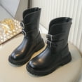 thumbnail image 2 of CAICJ98 Knee High Riding Boots for Girls Fashion Winter Boots Zipper Tall Girls' Boots (Toddler/Little Kid/Big Kid),12.5, 2 of 9