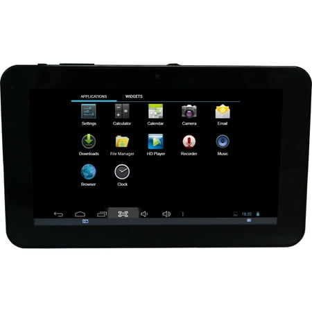 Naxa Core NID-7008 Tablet, 7", 512 MB RAM, 4 GB Storage, Android 4.2 Jelly Bean, Black