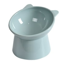 Aufmer Elevated Dog Bowl for Small Dogs, Tilted Dog Bowl Dog Dish with Detachable Melamine Stand, Dog Food Bowl for French Bulldogs, Puppies, Cats, Non-Skid, Easier to Reach Food✿Latest upgrade