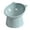 Light Blue, variant on EGYMEN Tilted Elevated Cat Food Bowl, Cat Bowls Whisker Friendly Anti Vomiting Slanted Cat Feeding Bowls Cute Shallow Cat Bowl, Tall Cat Bowl, Green