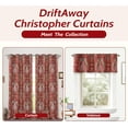 thumbnail image 7 of DriftAway Christopher Peacock Floral Pattern Energy Saving Thermal Insulated Blackout Window Curtain Grommet 2 Layers 2 Panels 52 Inch by 84 Inch Red, 7 of 7