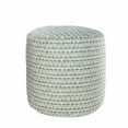 thumbnail image 3 of LR Home Medium Geometric Indoor/Outdoor Cylinder Pouf, Blue/Green, 20" x 20" x 20", 3 of 9