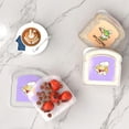 thumbnail image 5 of White Pp Sandwich Lunch Box with Single Layer Compartment, Microwave Safe and Portable for Work or Travel, 5 of 7