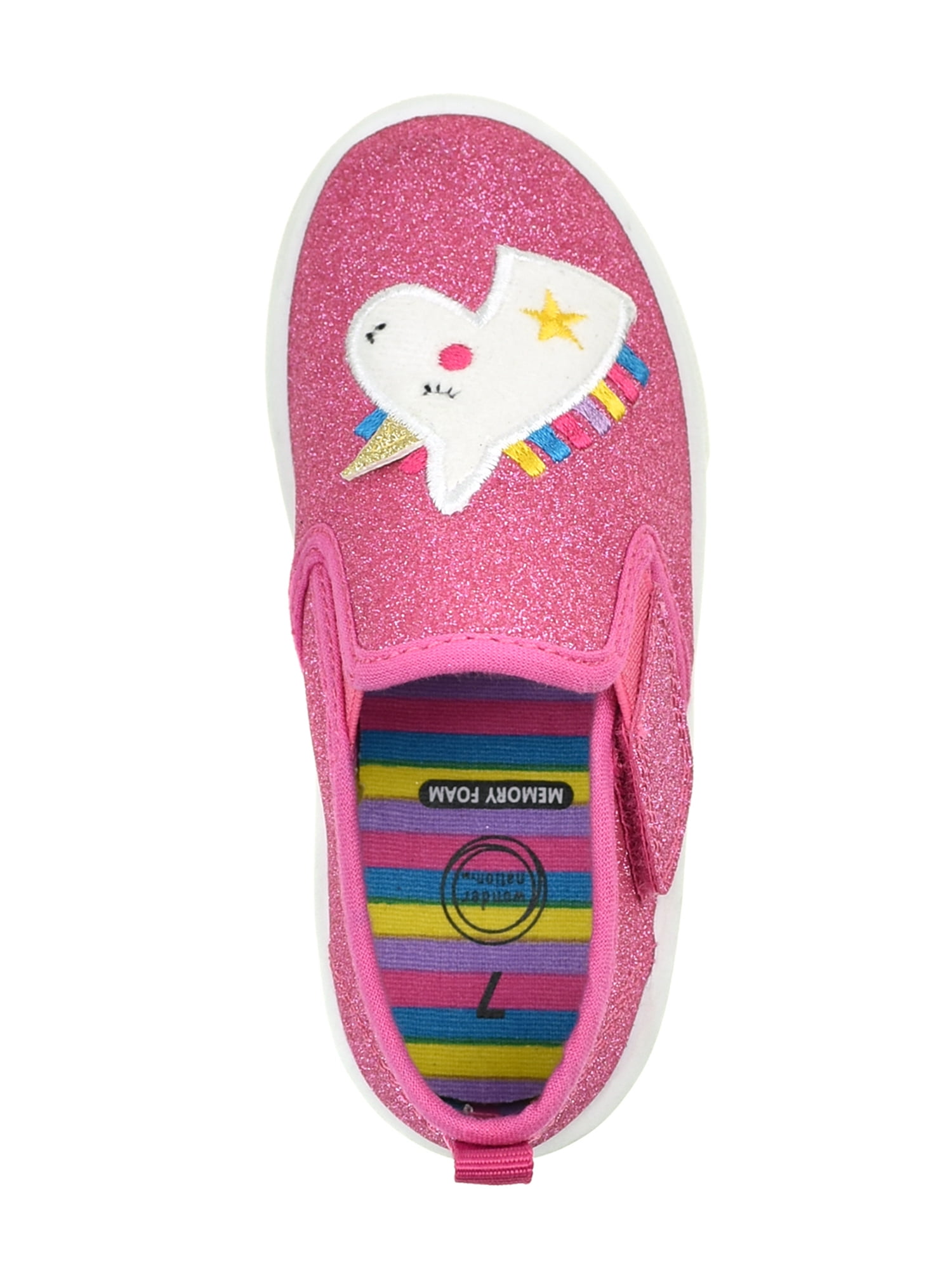 Wonder Nation Toddler Girl Unicorn Fun Casual Twin Gore Sneaker