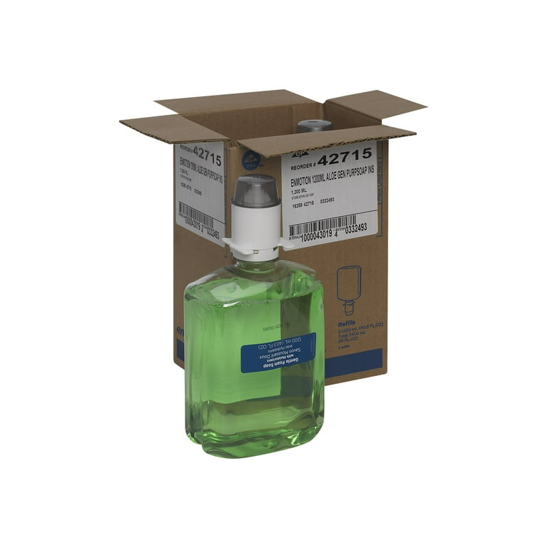 GP enMotion Automated Touchless Foam Soap Refill, Tranquil Aloe, 1,200 mL, 2/Carton GP enMotion Automated Touchless Foam Soap Refill, Tranquil Aloe, 1,200 mL, 2/Carton