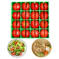 Cherry Tomato Slicing Tool Grape Cutting Tool Grape Cherry Tomato Slicer Fruit Container Holder Cutter Dishwasher Food Grade Quarter Grape Slicer For Snacks Cutting 16 P
