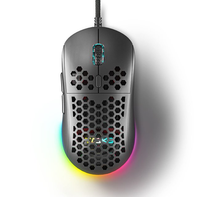 Ratón para juegos DIERYA M1SE con cable 12800 DPI RGB Windows/Linux