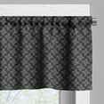 thumbnail image 3 of Ambesonne Charcoal Window Valance, Monochrome Geometric Stars, 54" X 12", Grey Charcoal Grey, 3 of 5