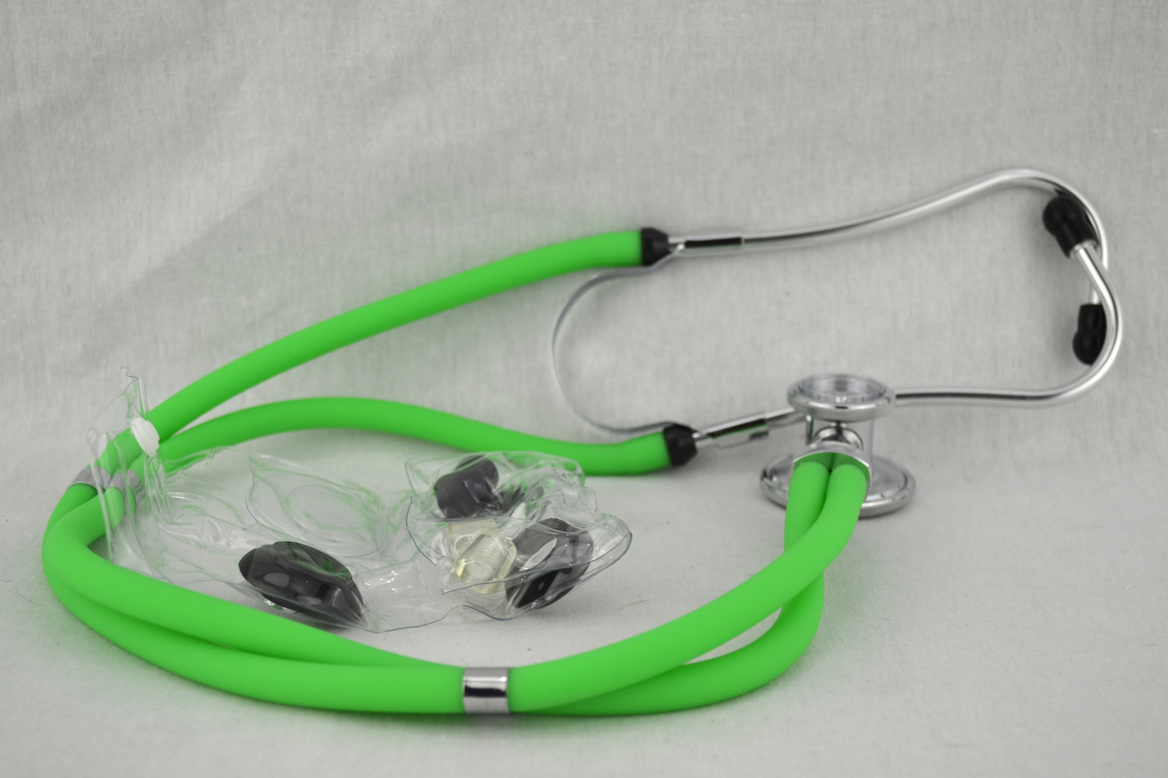 MooreBrand SpragueRappaport Stethoscope, Neon Green 22" 1 Each