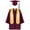 Wine, variant on oqasdz Graduation Cap and Gown 2025 4PCS Set with Tassel Graduation Stoles for Kindergarten Preschool Gown TopsSize 2 Y-3 Y