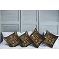 thumbnail image 2 of Ambesonne Fantasy Throw Pillow Cover 4 Pack, Interior Building 3D Syle, 24", Brown, 2 of 5