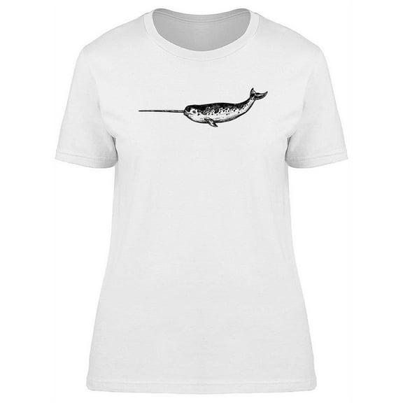 Narwhal Vintage Design T-Shirt Women -Image by Shutterstock, Female x-Large