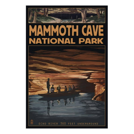 Mammoth Cave National Park, Kentucky, Echo River Print Wall Art By Lantern