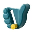 thumbnail image 1 of LOVIVER Thumbs up Shaped Broom Hanger Storage Rack Practical Clip Mop Organizer for Home Blue, 1 of 8