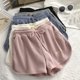 thumbnail image 2 of Pantalones cortos de dormir de estilo coreano para mujer, ropa de dormir bordada, pantalones de pijama de verano, ropa de casa, cintura elástica, ropa de habitación sólida, 2 of 4