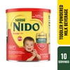 NIDO Kinder 1+ Powder Beverage Mix, Immunity Toddler Milk with Vitamins A, C, D, Iron to Support Growth, 12.6 oz Canister