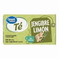 thumbnail image 5 of Té de Jengibre y Limón Great Value 18 sobres 1.5 g c /u, 5 of 5